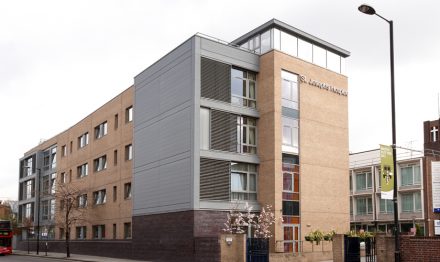 Outside view of St Joseph’s Hospice Mare St, Hackney London, E8 4SA