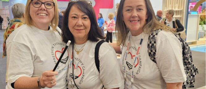 GEORGINA RITCHIE LEANNE ATKIN AND FRAN CAMPBELL AT EWMA
